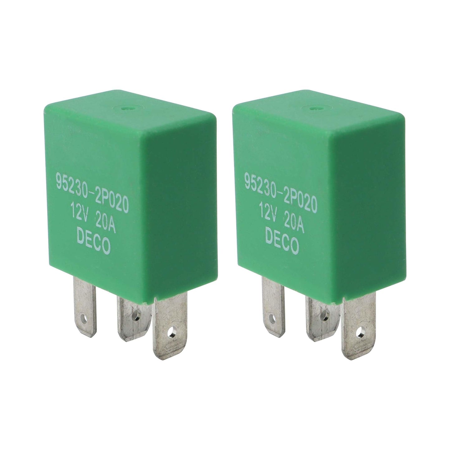 HiSport Relay 95230-2P020 4 Pins 12V 20A Multi-Purpose Power Relay Compatible with Hyundai Azera, Elantra, Sonata; Compatible with KIA Cadenza, Forte, K900, Optima, Sorento, 2PCS