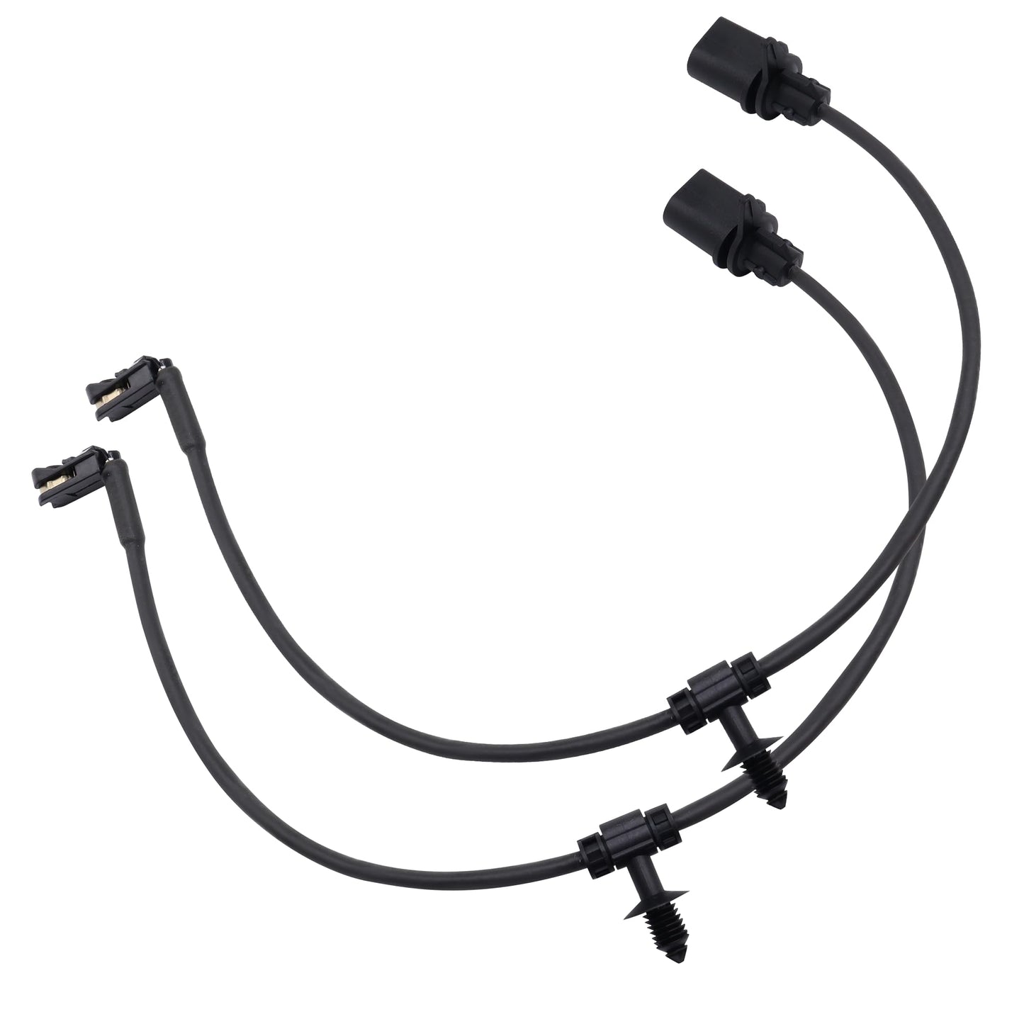HiSport 2PC Rear Brake Pad Wear Sensor - Compatible with Audi A4 A4 allroad A4 Quattro A5 A5 Quattro A5 Sportback A8 Quattro Q7 Q8 RS Q8 RS5 RS5 Sportback RS6 Avant RS7 S4 S5 - Replace 8W0615121E