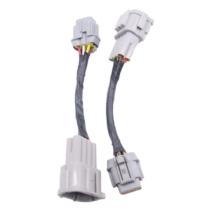 HiSport 2PCS Headlight Conversion Adapters Compatible with Nissan 350z 2003 2004 2005 HID Wiring 8 to Halogen 6