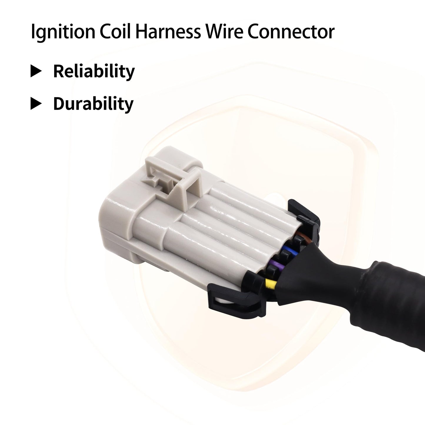 HiSport Ignition Coil Harness Connector Compatible with GM LQ9 LQ4 LS2 LS3 LS7 LSX 4.8 5.3 6.0 6.2 7.0 Truck Relocation Applications 2PCS Compatible with Chevy GMC Cadillac