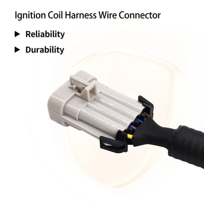 HiSport Ignition Coil Harness Connector Compatible with GM LQ9 LQ4 LS2 LS3 LS7 LSX 4.8 5.3 6.0 6.2 7.0 Truck Relocation Applications 2PCS Compatible with Chevy GMC Cadillac