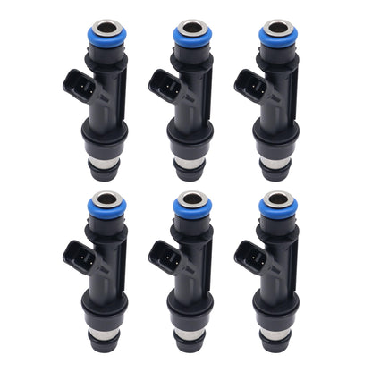 HiSport Fuel Injectors 6PCS Compatible with Buick Chevrolet GMC Hummer Isuzu i-290 i-350 i-370 Ascender H3 Rainier Colorado LUV Trailblazer EXT Canyon Envoy XL XUV Replace FJ319 12569573