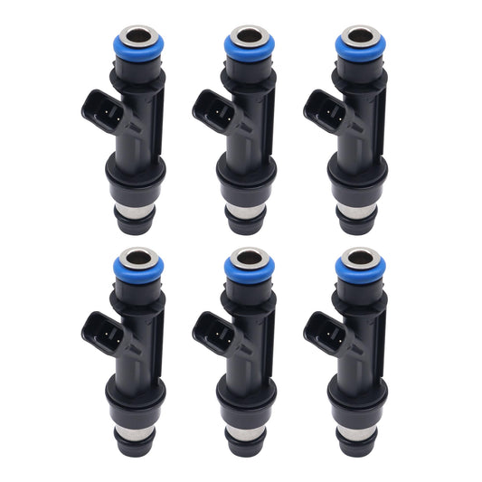 HiSport Fuel Injectors 6PCS Compatible with Buick Chevrolet GMC Hummer Isuzu i-290 i-350 i-370 Ascender H3 Rainier Colorado LUV Trailblazer EXT Canyon Envoy XL XUV Replace FJ319 12569573