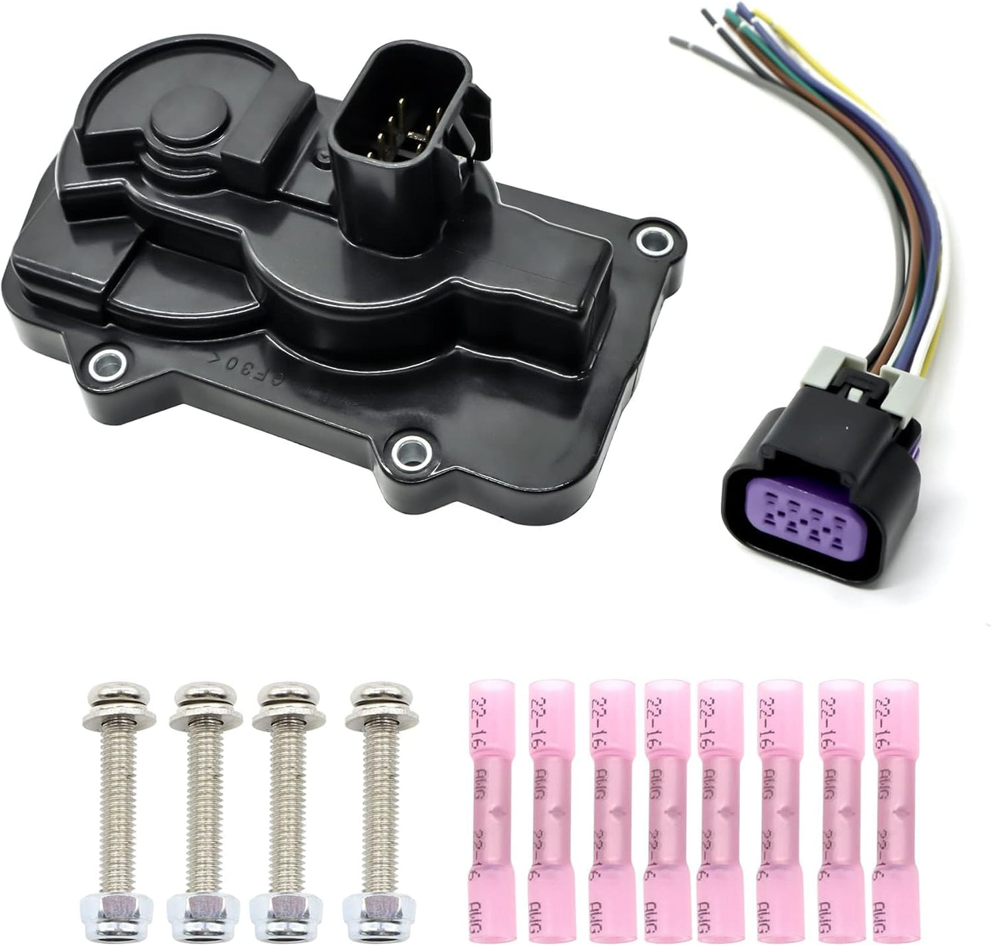 HiSport 977-000 Throttle Body Sensor TPS with Connector Compatible with Cadillac Escalade Chevy Buick Express GMC Throttle Position & Wiring Harness Pigtail Kit Replace 12570800 217-2293 217-2293