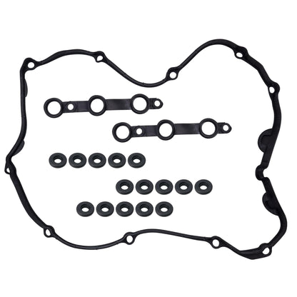 HiSport Valve Cover Gasket Set - Compatible with BMW 325Ci 325i 325xi 330Ci 330i 330xi 525i 530i X3 X5 Z4 2.5L 3.0L 2002-2006 - Replace SKVS50631R