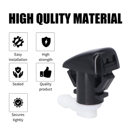 Hisoprt Front Windshield Washer Nozzle Kit Compatible with Dodge Durango 2011-2019 Replaces 68269108AA 5182367AA Wiper Fluid Washer Nozzle Spray Jet(pack of 2)