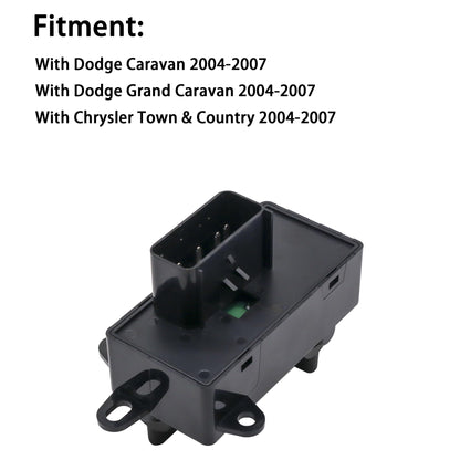 HiSport 4685732AC Power Window Switch Master Button Front Left Driver Side - Compatible with Dodge Caravan 2004-2007 Dodge Grand Caravan 2004-2007 - 11 PINS