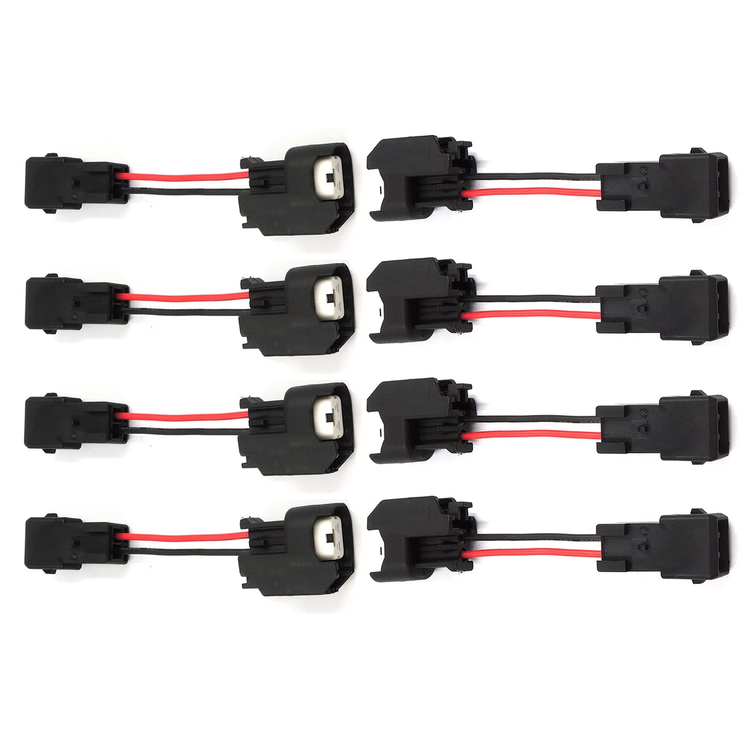 HiSport Injector PnP Plugs LS1 LS6 LT1 EV1 Engine wire Harness to LS2 LS3 LS7 EV6 Injector Adapters 8Pcs