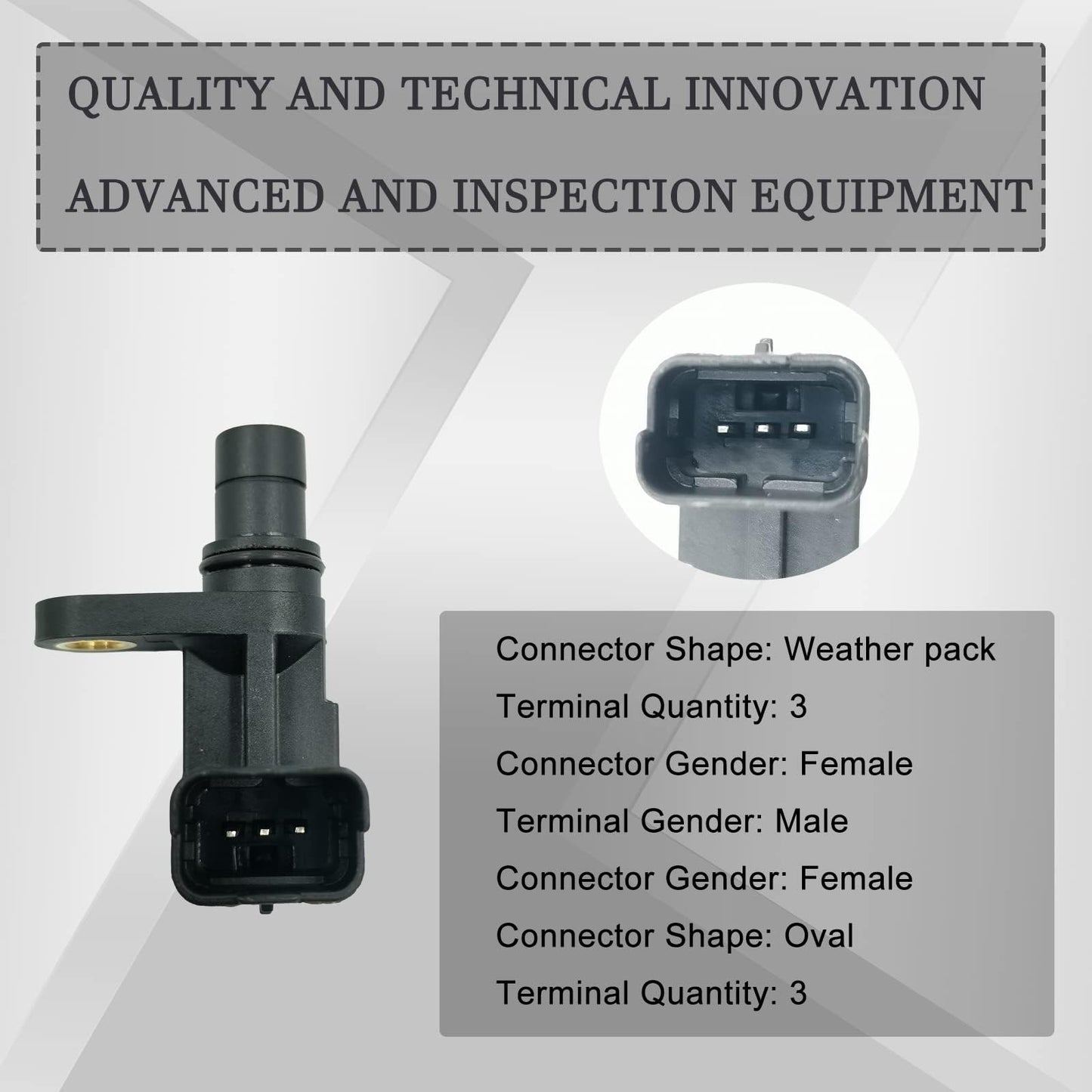 HiSport 13627566052 2PCS Camshaft Position Sensor Compatible with Mini Cooper 2007-2016, Clubman 2016, Countryman 2011 2012 2013 2014 2015 2016, Paceman 2014-2016 Replace 13627588095 0232103064