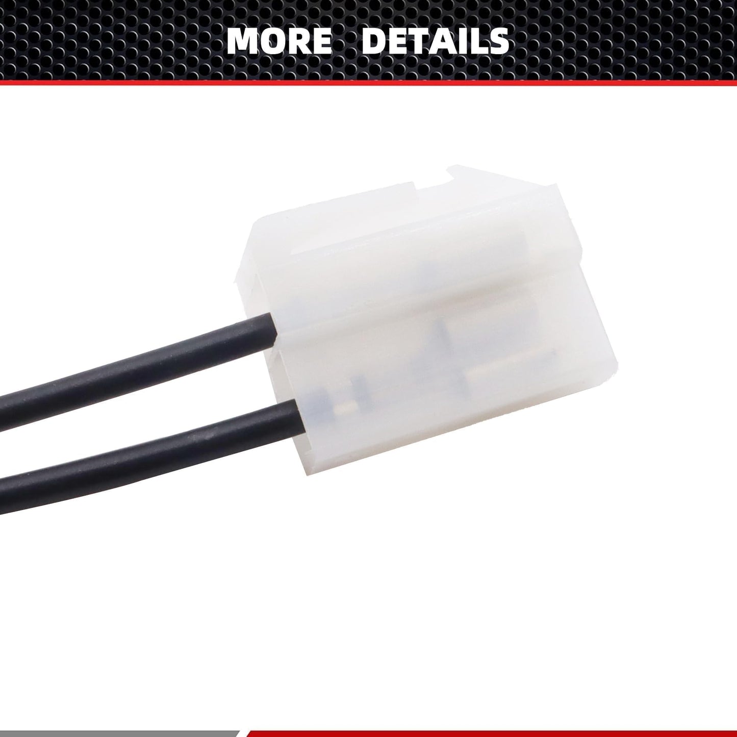 HiSport DAC072 Alternator Connector Pigtail Plug Repair Wire/Wiring Harness Compatible with Nippondenso Kubota 2 Way