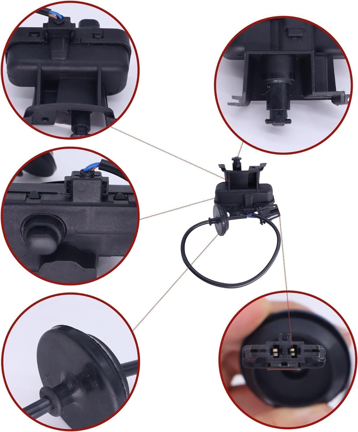 HiSport Fuel Tank Door Lock actuators 5C6810773/5C6810773A. Compatible with Volkswagen Jetta Fuel Filler Flap Actuator Replaces 5C6810773A 746403