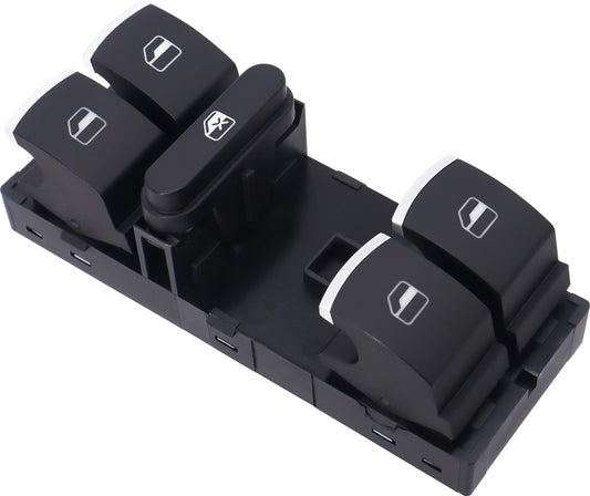 HiSport 11K4959857 Master Power Window Switch Front Left (Driver Side) Compatible with Volkswagen CC 2009-2017,Golf 2010-2013,GTI 2007-2013,Jetta 2005-2017,Passat 2006-2017,Rabbit 2006-2009,Tiguan