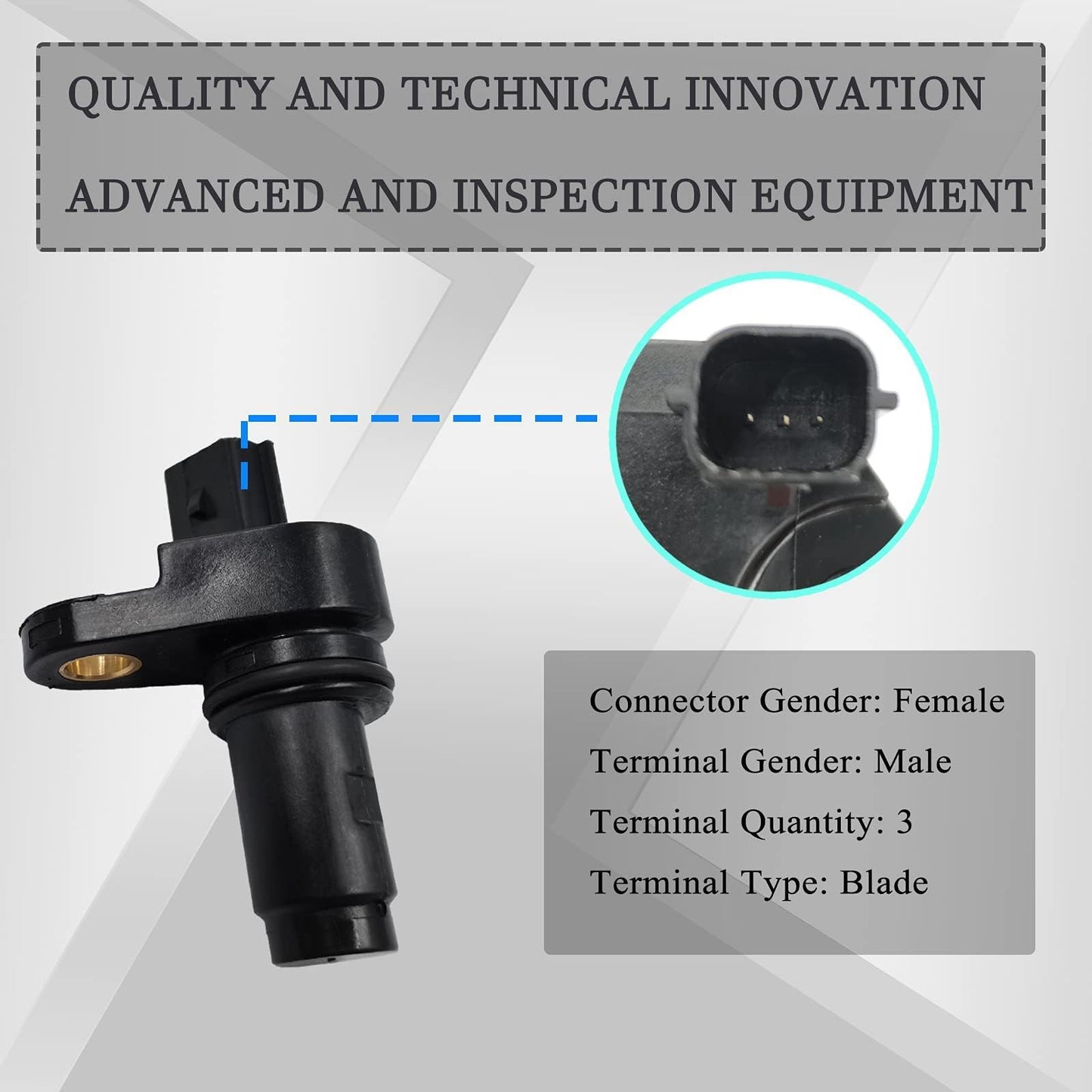 HiSport 12588992 Crankshaft Position Sensor Compatible with Buick Lacrosse Regal Verano, Chevrolet Chevy Captiva Cobalt Equinox HHR Impala, GMC Terrain, Pontiac G5, Saturn Aura