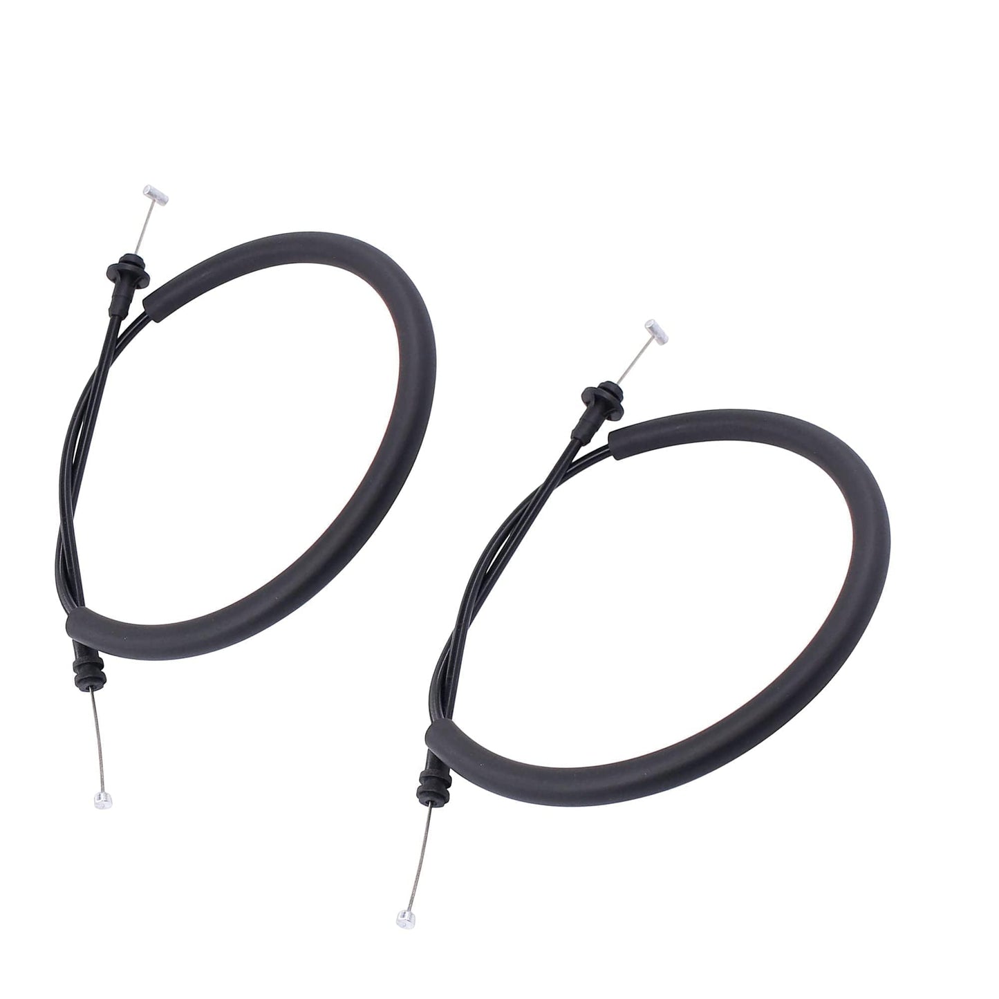 HiSport 924370 Door Latch Cable 2pcs Rear Left/Right Side - Compatible with Dodge Ram 1500 2500 3500 1998 1999 2000 2001 2002 - Replaces 55275106 15654942 924-370