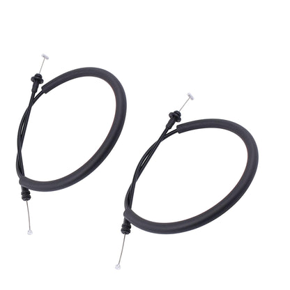 HiSport 924370 Door Latch Cable 2pcs Rear Left/Right Side - Compatible with Dodge Ram 1500 2500 3500 1998 1999 2000 2001 2002 - Replaces 55275106 15654942 924-370