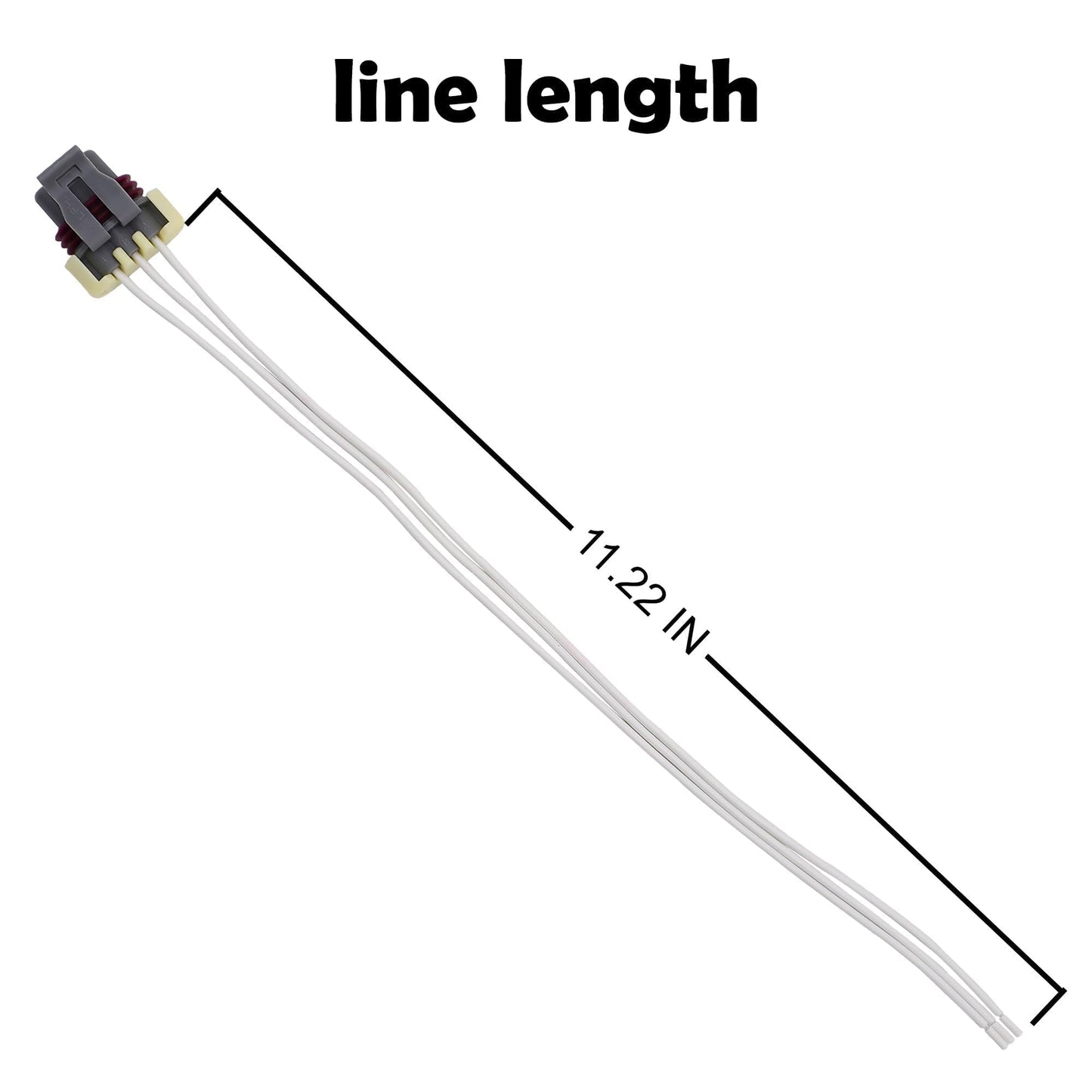 HiSport 88987997 Crankshaft Position Sensor Connector Compatible with Buick Lacrosse, Cadillac Cts, Chevrolet Avalanche C2500 3500 Pickup Camaro Caprice Express, Chevy, GMC, Hummer, Pontiac, Saab