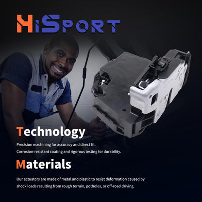 HiSport Rear Left Driver Door Lock Latch Actuator 13597802 Compatible with Chevrolet Cadillac GMC Buick Envision ATS CTS Escalade ESV Suburban Sierra Silverado 1500 2500 3500 HD Yukon XL