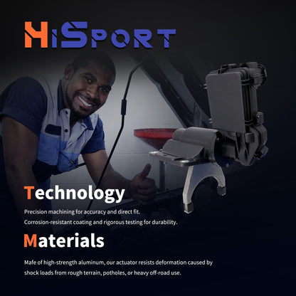 HiSport 4x4 4WD Front Axle Actuator Fork Disconnect Compatible with Dodge Ram 2500 & Ram3500 2013-2018 Replace 68216944AA, 68216944AB
