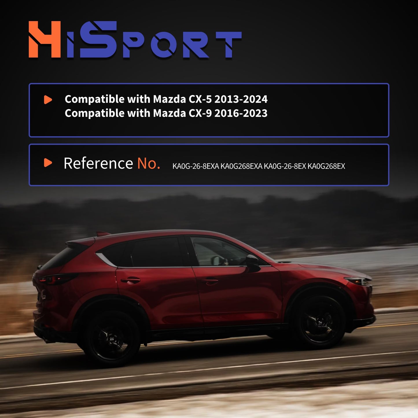 HiSport KA0G-26-8EXA Parking Brake Actuator - Compatible with Mazda CX-5 2013-2024 CX-9 2016-2023 - Replace KA0G-26-8EX