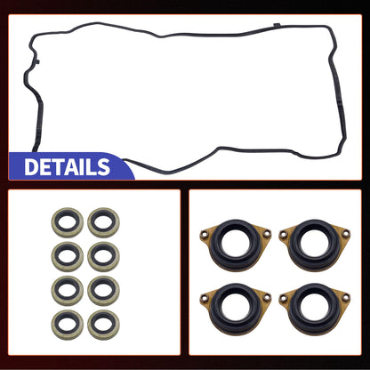 HiSport Engine Valve Cover Gasket Set - Compatible with Acura ILX 2015-2020 TLX 2015-2020 Compatible with Honda CR-V 2015-2019 Accord 2013-2017 2.4L - Replace 12030-5A2-A01