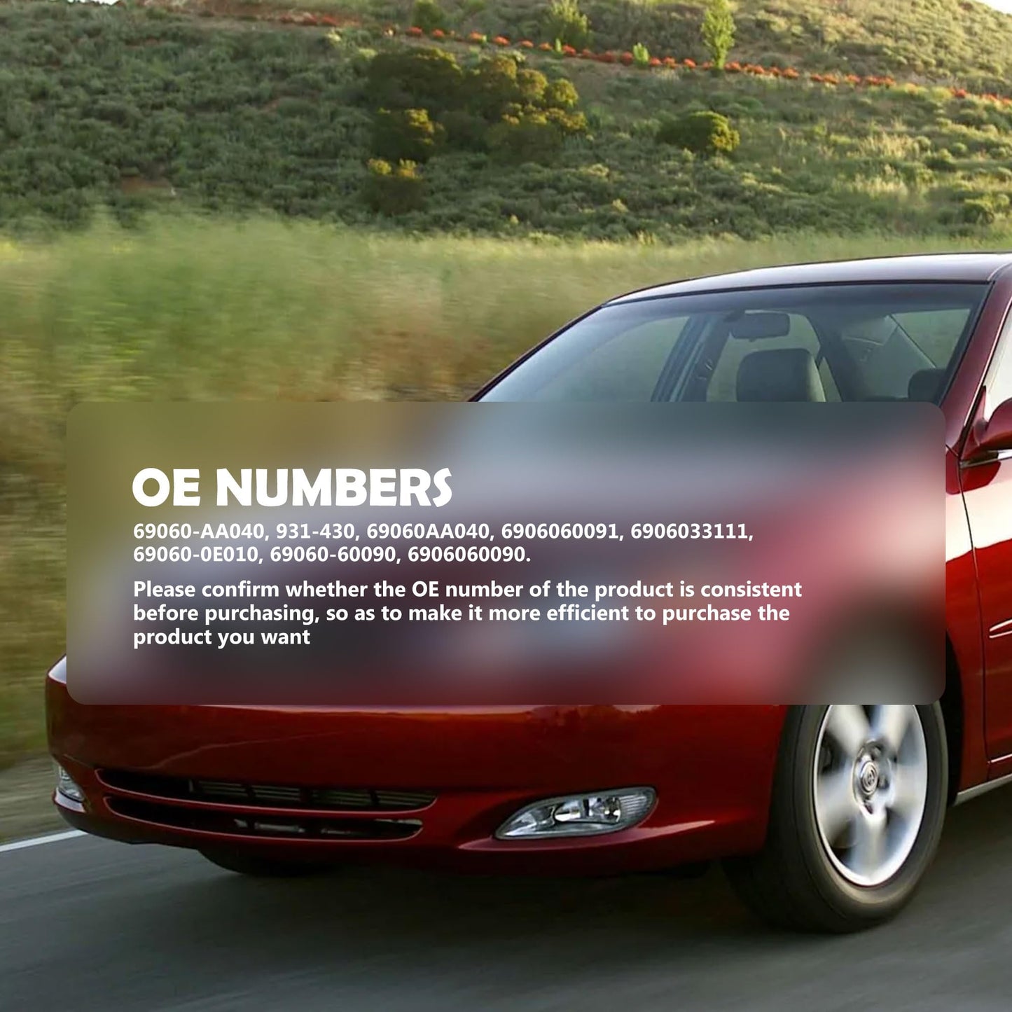 HiSport Door Lock Actuator Rear Left Driver Side 931-430 Compatible with Toyota Camry 2002-2006, Corolla 2005-2008 Replaces 69060-AA040