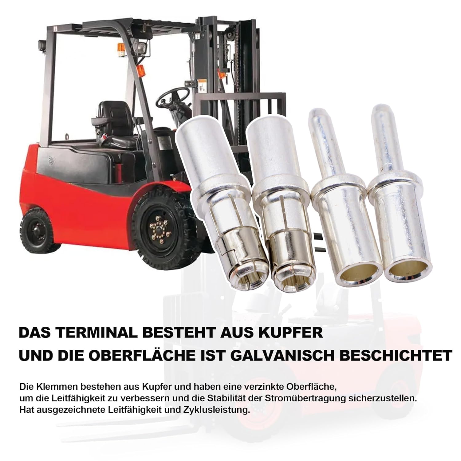 HISports 80 A elektrischer Gabelstapler Stromanschluss Batterie lädt Schnelltrennstecker