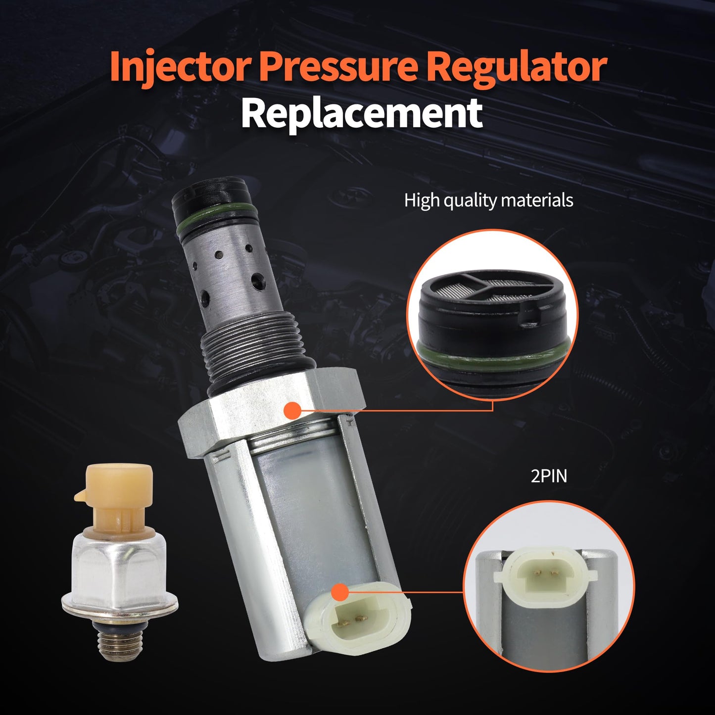 HiSport 6.0 IPR Valve Injector Pressure Regulator & ICP Control Sensor with Pigtail Compatible with Ford 6.0L V8 Excursion F250 F350 F450 F550 Super Duty, E350 E450, 5C3Z-9C968-CA