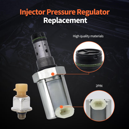 HiSport 6.0 IPR Valve Injector Pressure Regulator & ICP Control Sensor with Pigtail Compatible with Ford 6.0L V8 Excursion F250 F350 F450 F550 Super Duty, E350 E450, 5C3Z-9C968-CA