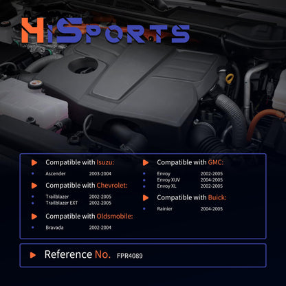 HiSport Fuel Injection Pressure Regulator Compatible with Isuzu Ascender for Chevrolet Trailblazer EXT for GMC for Oldsmobile, 4.0 Bar Replaces PR4089