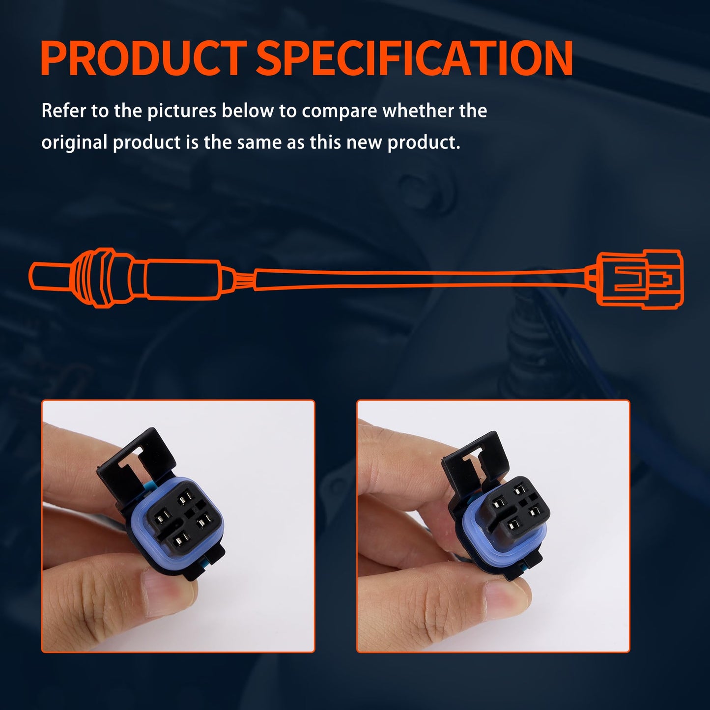 HiSport Oxygen O2 Sensor Upstream Downstream - Compatible with Buick Enclave, Cadillac XTS, Chevy Teaverse, GMC Acadia Replacement 234-4566 234-4565