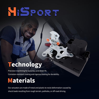 HiSport 15110511 Rear Trunk Door Latch - Compatible with Buick Rainier Chevy Trailblazer EXT GMC Envoy XL Envoy XUV Isuzu Ascender Oldsmobile Bravada Saab 9-7x 2002-2009 - Replace 931-298 15159269
