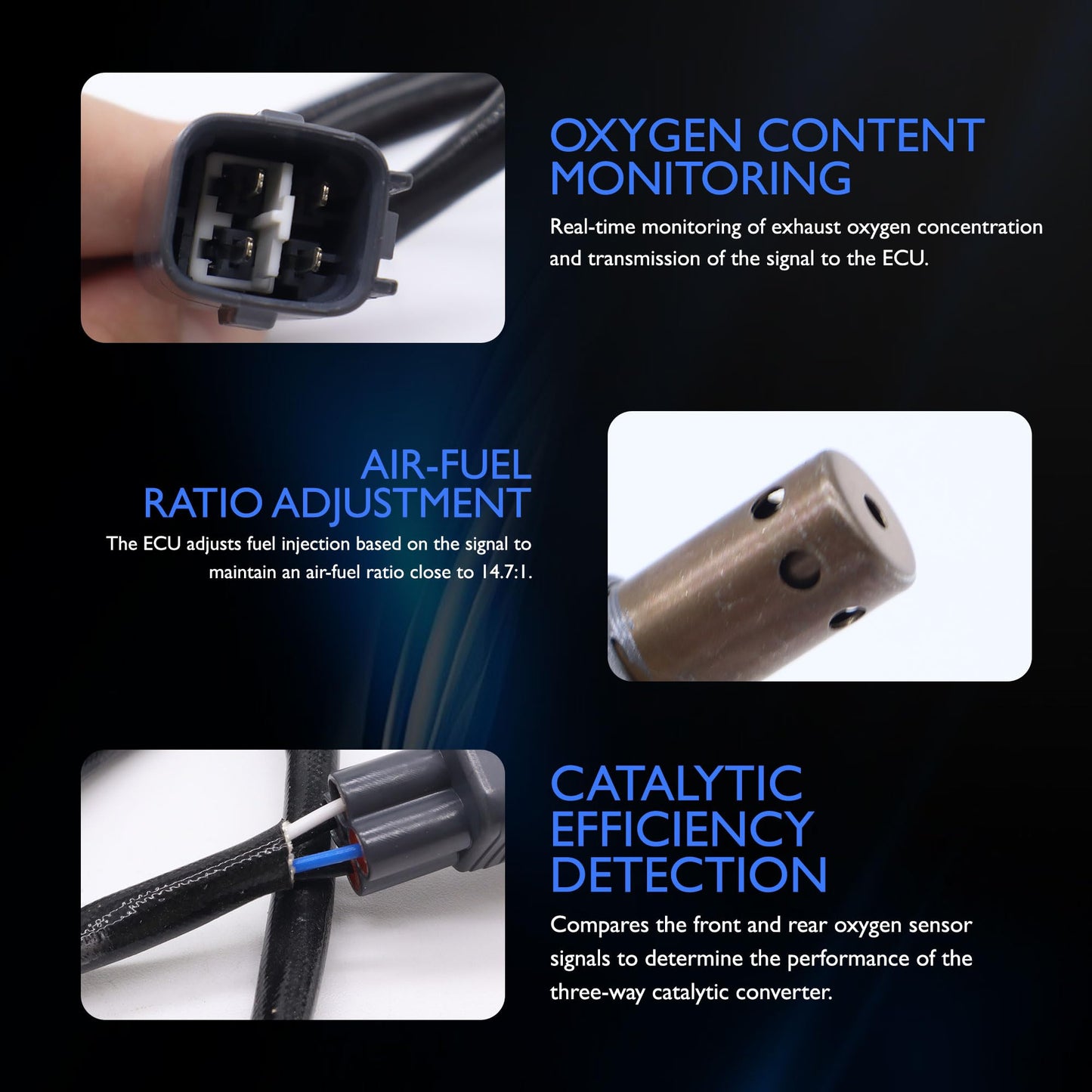 HiSport 234-9052 Oxygen Sensor Compatible with Pontiac Vibe 2005-2008, Lexus LS460 2007-2009, Toyota Corolla 2005-2008 Matrix 2005-2008 Yaris 2006, 2007, 2008, 2009, 2010, 2011, 2012