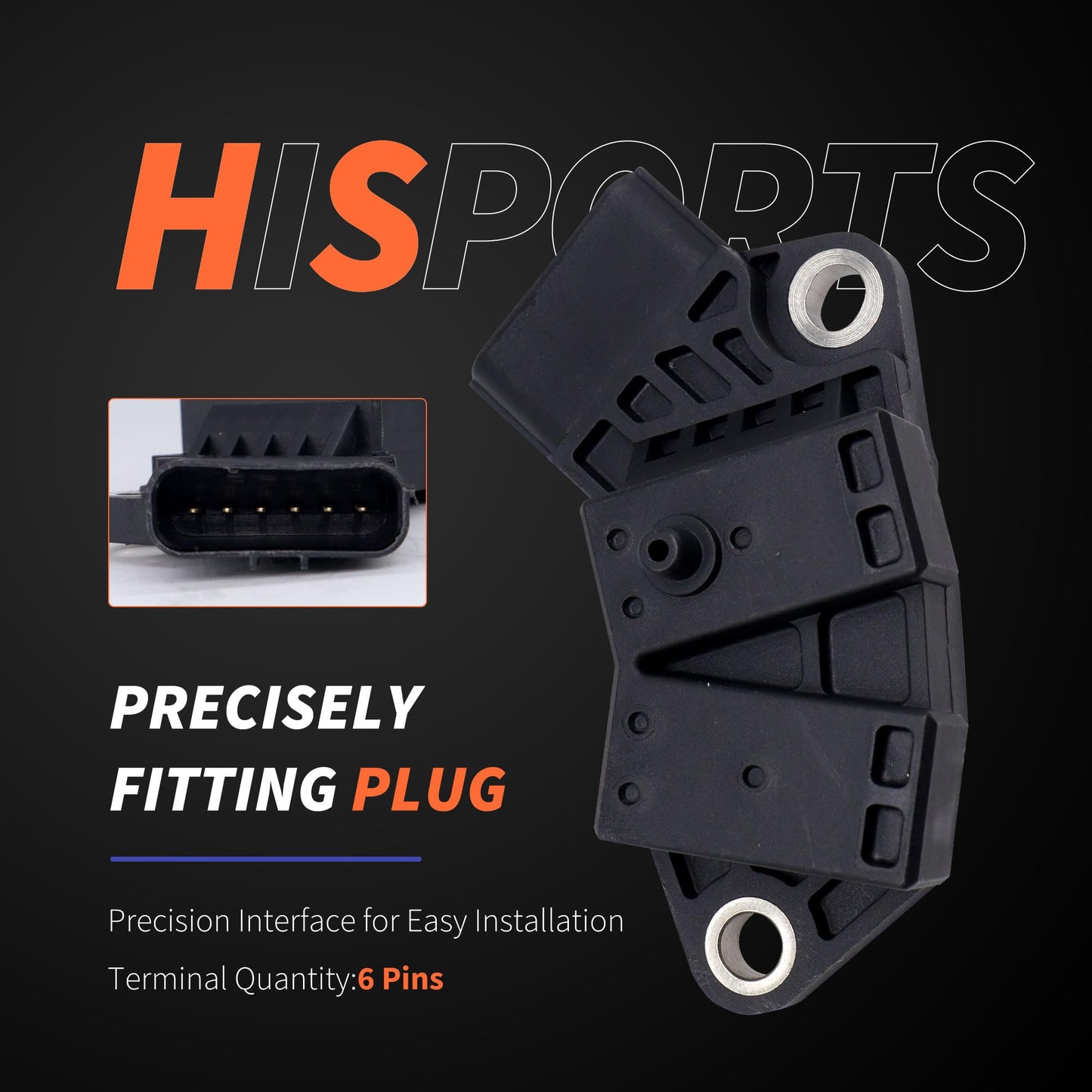 HiSport Crankshaft Position Sensor - Acura RL MDX RL TL TL MDX Compatible with Honda Odyssey Pilot Ridgeline Accord 2003-2010 3.0L 3.2L 3.5L 3.7L - Replace 37500RCAA01