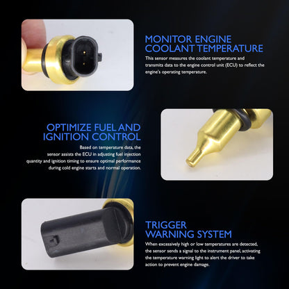 HiSport Engine Coolant Temperature Sensor - Compatible with Mini Replaces 13628602086 2112071 73390 8602086