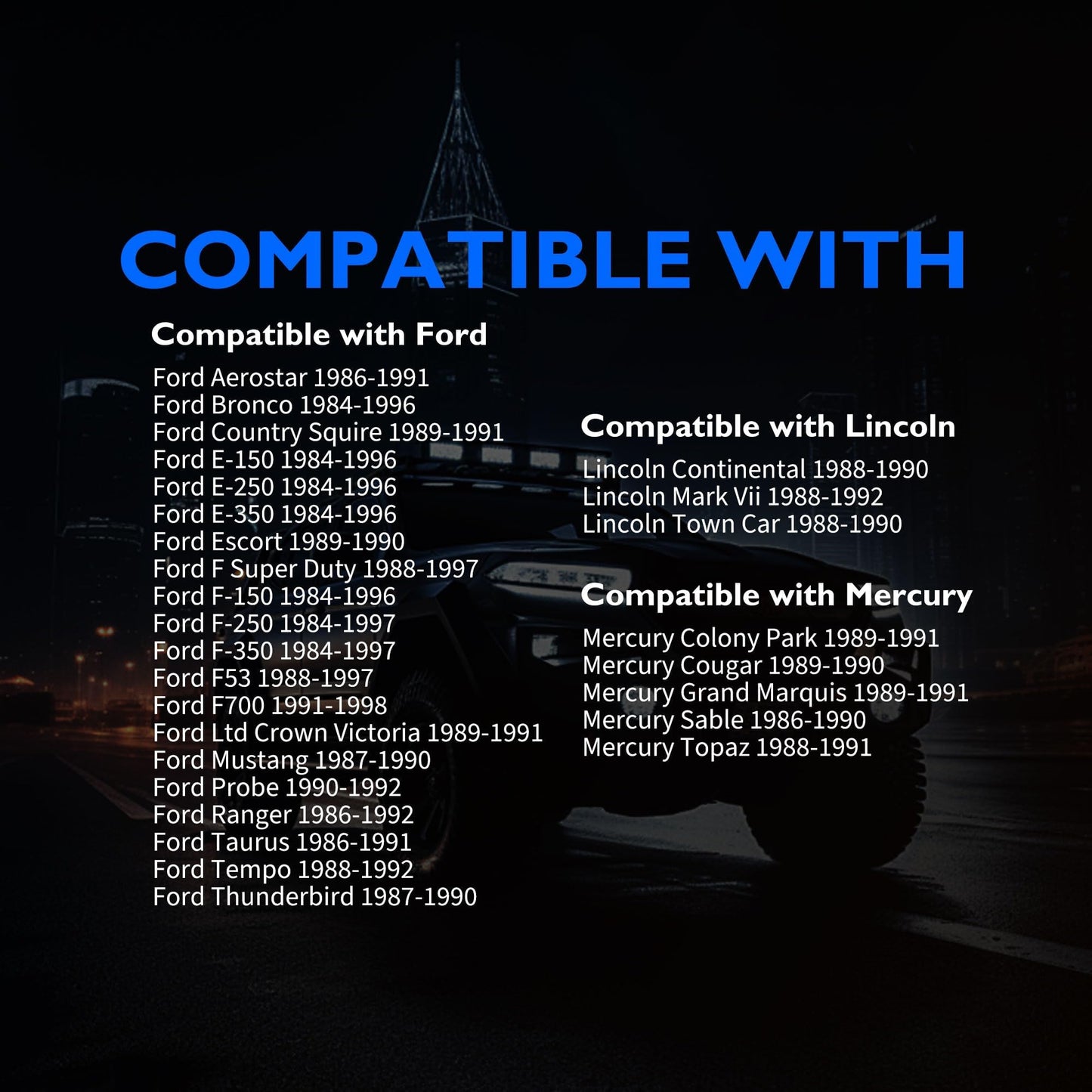 HiSport 1648138 Map Manifold Absolute Pressure Sensor Compatible with Ford Aerostar Bronco E-150 250 350 Escort Super Duty F-150 250 350 Mustang, Lincoln Continental, Mercury Capri Cougar Sable