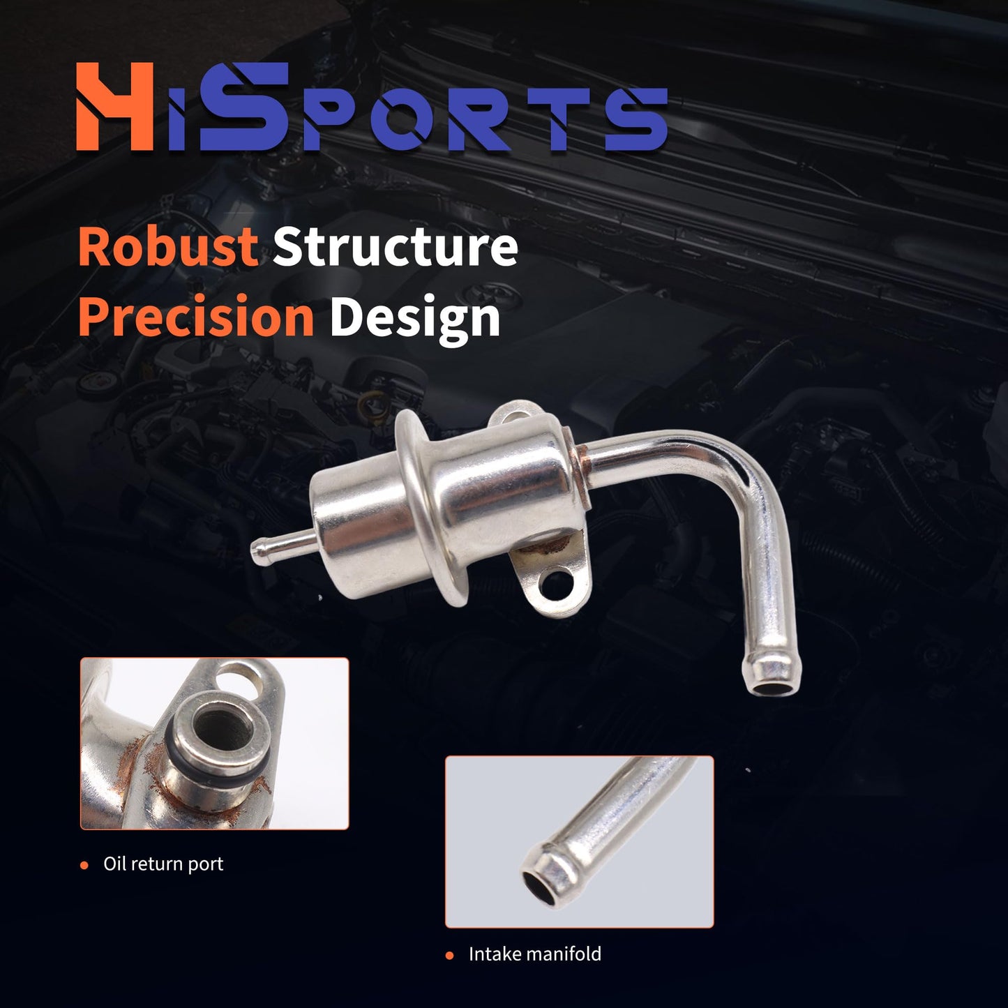 HiSport Fuel Injection Pressure Regulator 22670-3S50A Replacement for Nissan NP300 Urvan Xterra Frontier 1998 1999 2000 2001 2002 2003 2004