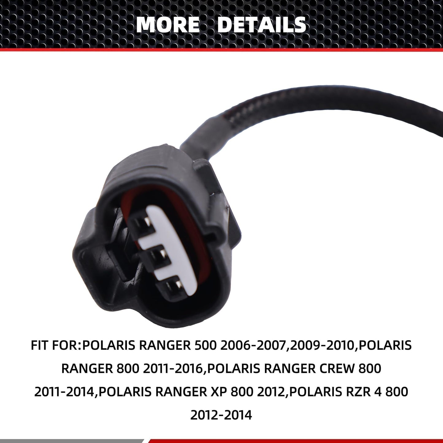 HiSport 2878498 Throttle Position Sensor Connector Compatible with Polaris Ranger 500 800 Crew 800 XP 800, RZR 4 800 570 800, Scrambler XP 1000 850, Sportsman 500 550 850, X2 500 550 850