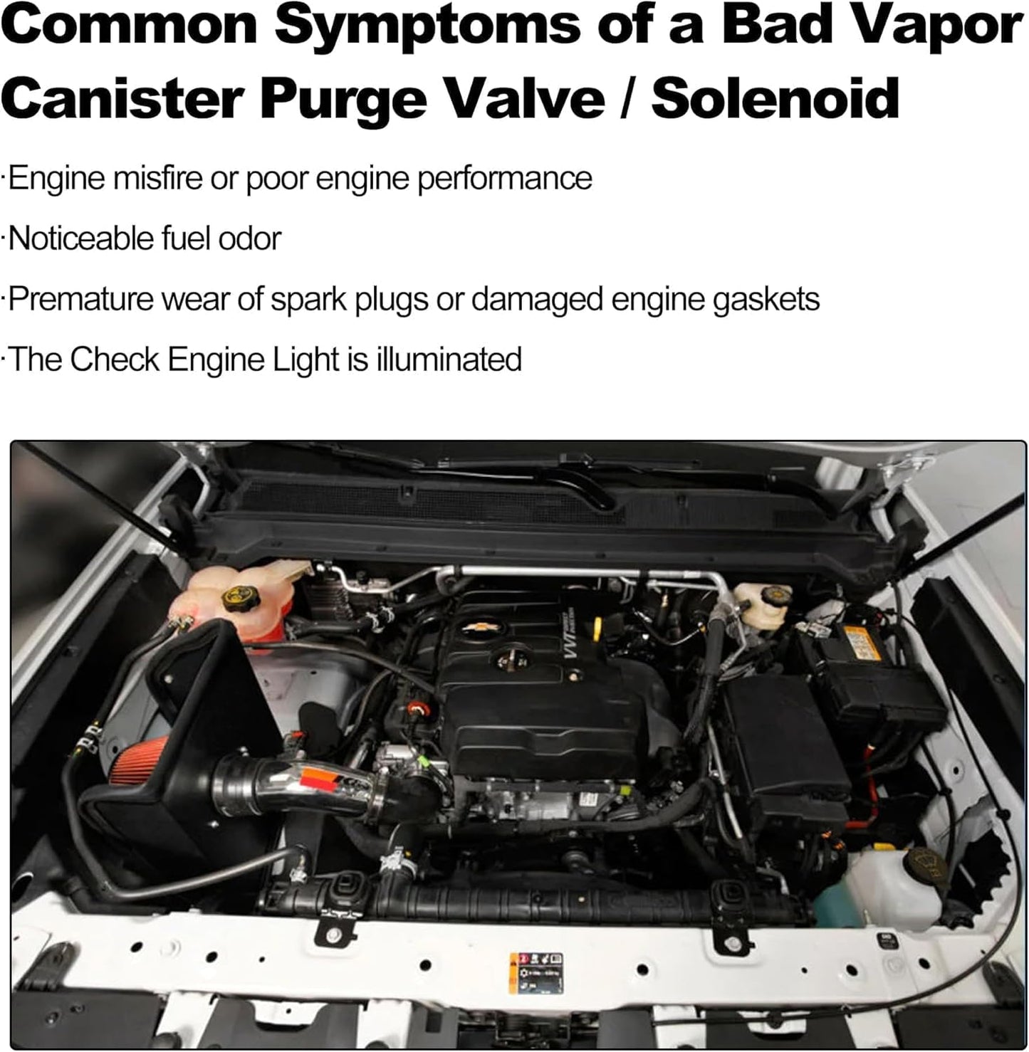 HiSport 214-1680 Vapor Canister Purge Solenoid Valve - Compatible with Chevy Silverado Tahoe Malibu GMC Sierra Yukon Envoy Suburban Pontiac Buick 2004-2020 - replaces 12597567