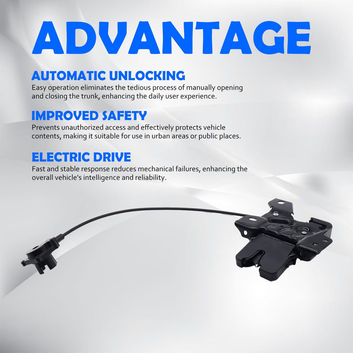 HiSport Rear Tailgate Trunk Latch Lock Actuator 4W7Z5443200AA Compatible with Ford Crown Victoria 2004-2011, Replacement for Mercury Grand Marquis 2004-2011, 6W7Z5443200A 7W7Z5443200A