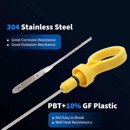 HiSport 24-038-10-S Engine Oil Dipstick Compatible with Kohler CH18-62587,CH18-62592,CH18-62593;CH18GS-62602,CH18GS-62608,CH18GS-62628,CH18GS-62629;CH20-64567,CH20-64594,CH20-6459;CH640,CH730,CH740