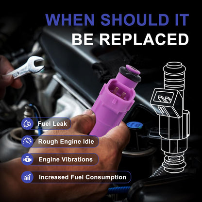 HiSport 35310-37170 Fuel Injectors Compatible with Hyundai 1.6 Accent 2006-2011,Replacement for Kia Rio Rio5 2006-2010 1.6L Performance