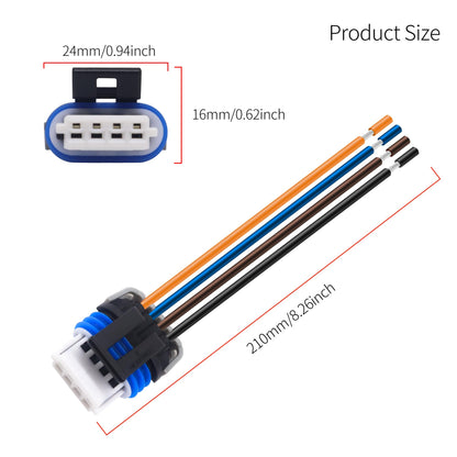 HiSport Set 8 Ignition Coil Connector Wiring Pigtail Harness Compatible with GM LS2 LS7 D581 D585 LS2 LS7 LQ4 5.3 6.0 8.1 Truck