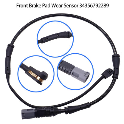 HiSport 34356792289 Front Brake Pad Wear Sensor + 34356792292 Rear Brake Pad Wear Sensor Compatible with BMW 228i 320i 328i 330i 335i,2BWS0277 0841949 PWS290 0841950 084-1950