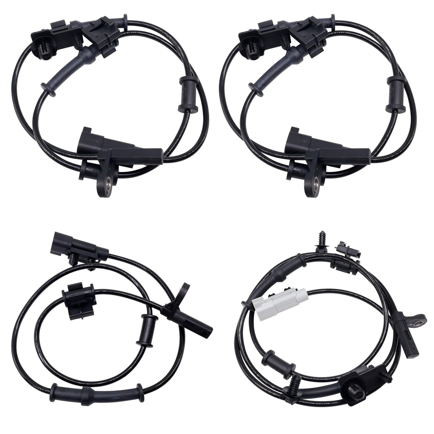 HiSport Front Rear Left Driver and Right Passenger Side ABS Wheel Speed Sensor Set Compatible with Dodge Chrysler 300 Challenger Charger 4PCS