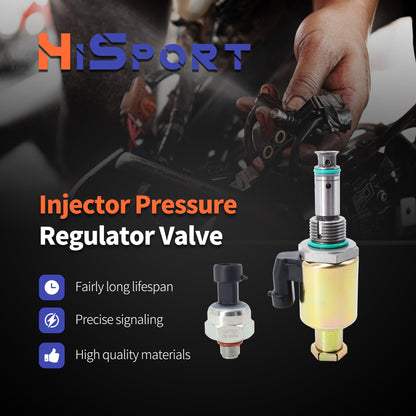 HiSport 7.3 IPR Valve Injector Pressure Regulator & ICP Control Sensor with Pigtail Connector Compatible with Ford Excursion, F-250 F-350 F-450 F-550 Super Duty, F81A9C968AA F5TZ9C968A 1841217C91