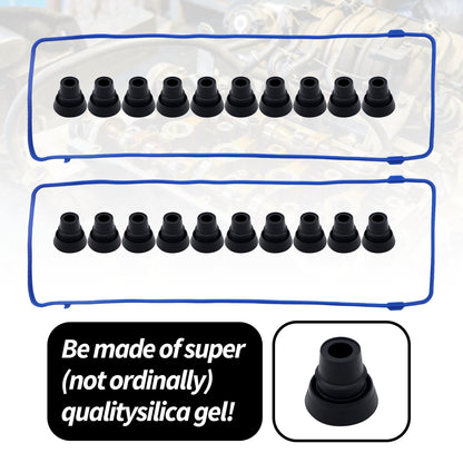 HiSport VS50377R Valve Cover Gasket Seal - Compatible with Ford Crown Victoria E-150 Explorer F-150 F-250 Mustang Thunderbird Lincoln Town Car Mercury Cougar Grand Marquis 4.6L Engine 1991-2002
