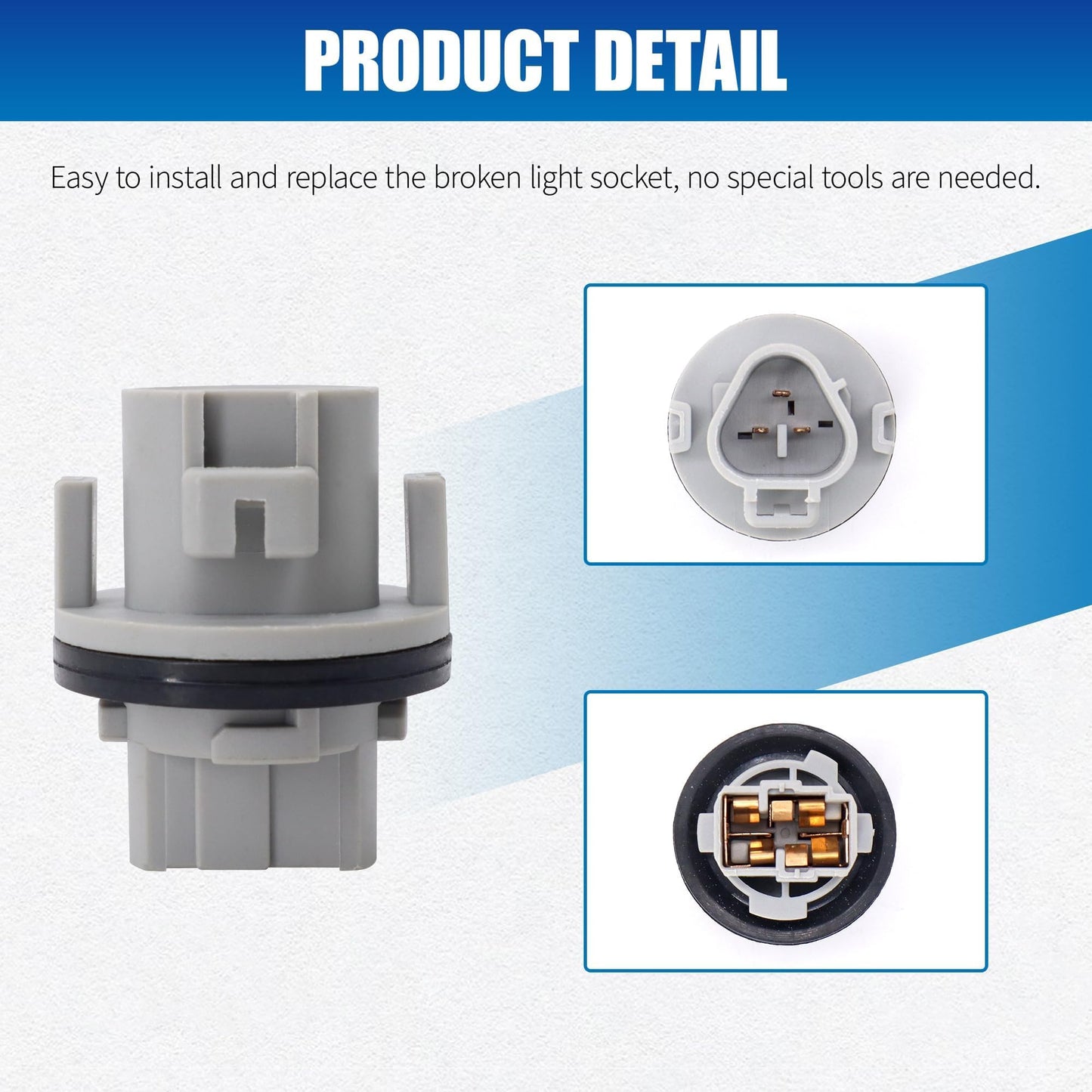 HiSport 262439B91A 2PCS Turn Signal Lamp Light Bulb Socket Holder Compatible with Nissan Altima 2012-2015, Frontier 2012-2016, Maxima 2016, Murano 2015-2016, Pathfinder 2012-2016, Rogue 2014-2016