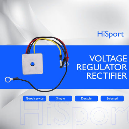 HiSport 1015777 Voltage Regulator Rectifier Compatible with 1992-Up Club Car Gas DS & Carryall Gas Golf Carts Karts 1992, 1993, 1994, 1995, 1996, 1997, 1998, 1999, 2000, 2001, 2002, 2003, 2004-2007