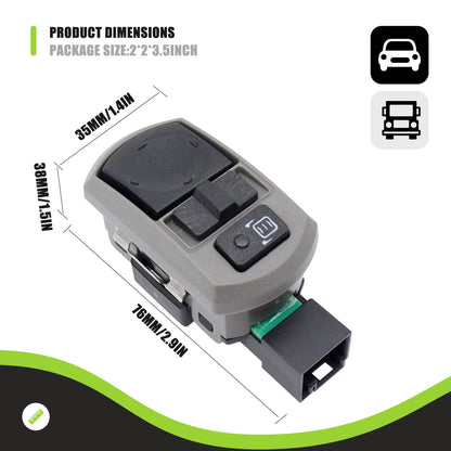 HiSport 901-5401 Heavy Duty Mirror Switch - Compatible with Kenworth T660 2006 2007 2008 2009 2010 - Replace ?P27-1181-001 P27-1098-001 P271098001