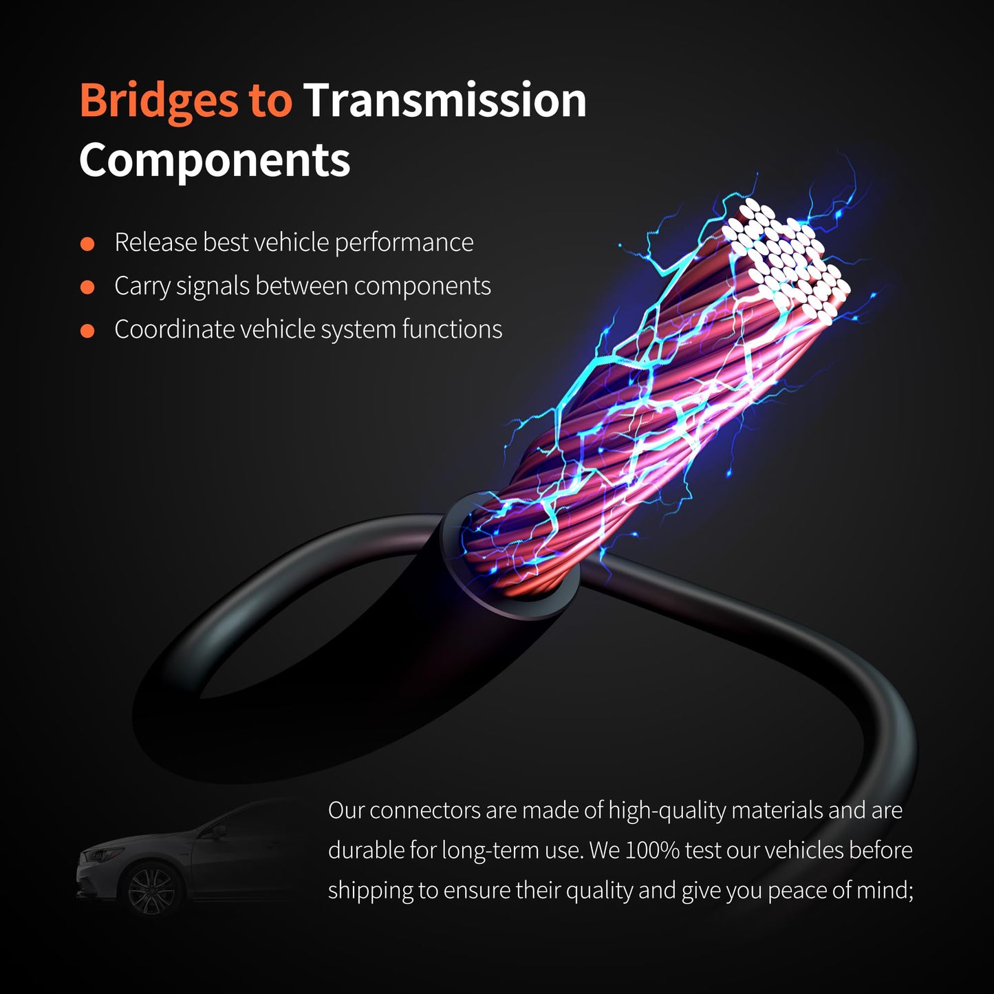 HiSport Harness 36" 4 Wires for Upstream Downstream 02 Oxygen Sensor Compatible with Honda Acura Civic Integra Prelude 2PCS